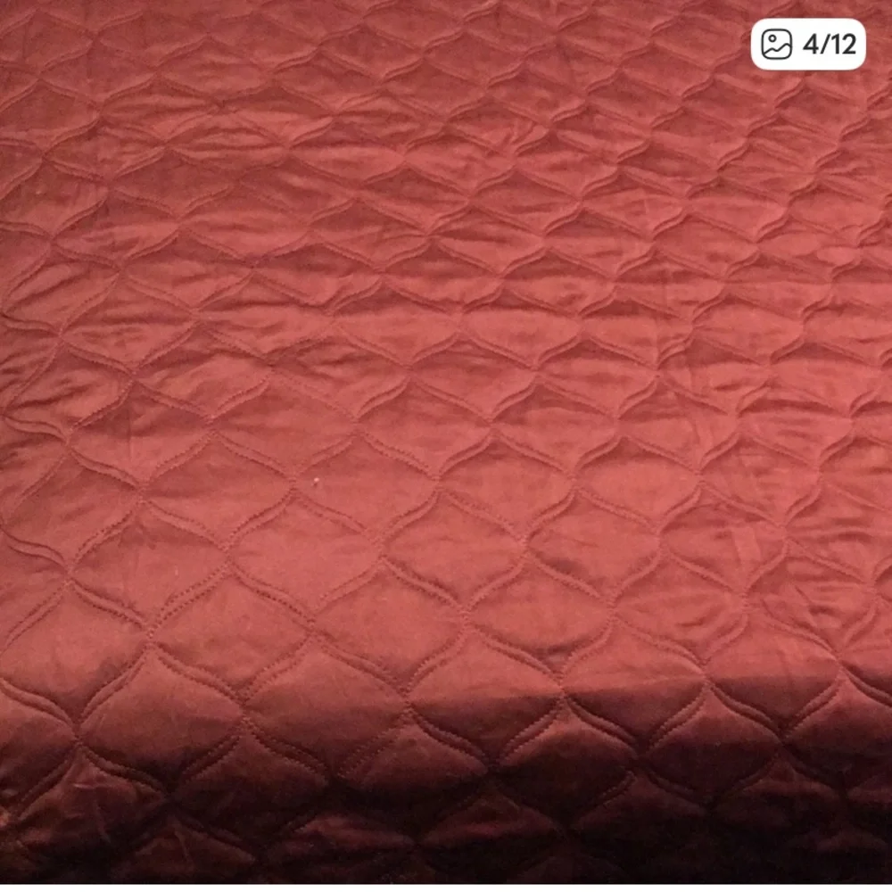 Simply Vera Vera Wang Burgundy Coverlet